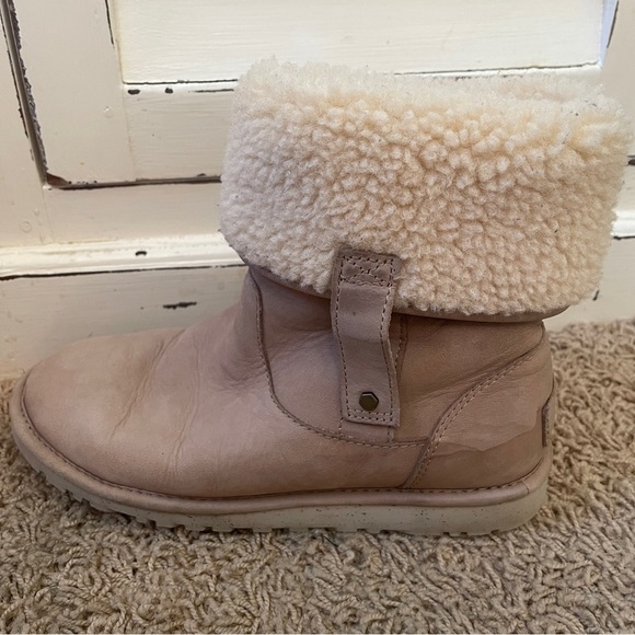 UGG Australia Malinda convertible Boot Sand Fawn Sheepskin Size 6 Uggs Winter - Picture 3 of 16
